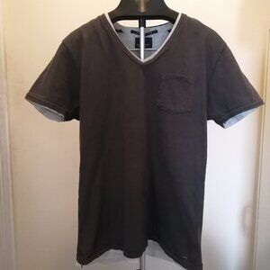 Scotch & Soda Men's Layered V-Neck Pocket Tee